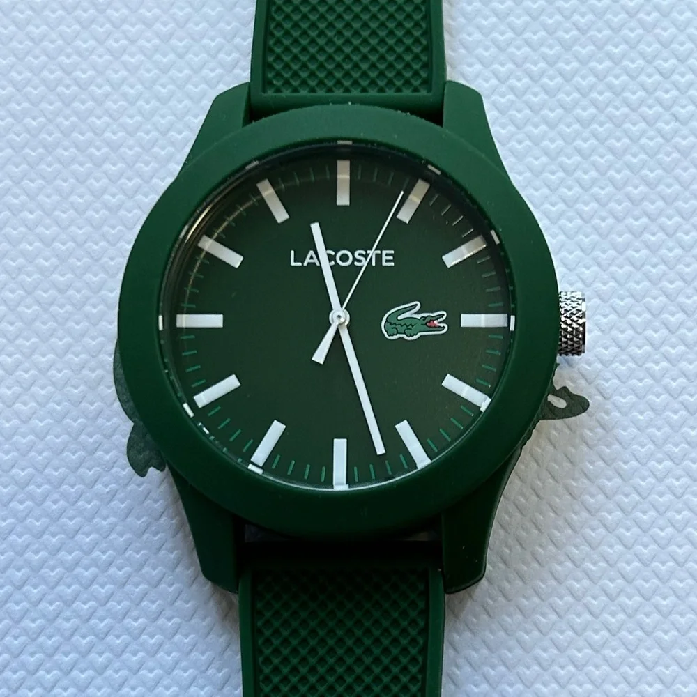Lacoste Watch 43mm Green Face & Green Silicone Band